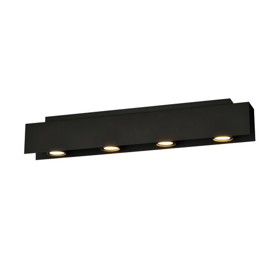 Emibig Emibig Silkeborg multi spot plafond 4x GU10 noir - Éclairage parfait pour les intérieurs modernes