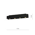 Emibig Emibig Silkeborg multi plafondspot 4x GU10 zwart - Perfecte verlichting voor elke ruimte