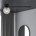Emibig Emibig Elegante Deckenleuchte Horsens mit Rauchglasbirne E14 - Perfekt für eine stilvolle Atmosphäre in Ihrem Wohnzimmer