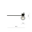 Horsens elegant design lamp for ceiling with smoked glass bulb E14