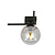 Lámpara Horsens pequeña de diseño para techo con bola de cristal ahumado E14