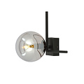 Lámpara Horsens pequeña de diseño para techo con bola de cristal ahumado E14