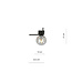 Horsens small design lamp for ceiling with smoked glass ball E14