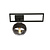 Roskilde ceiling fixture black with striped glass ball E14