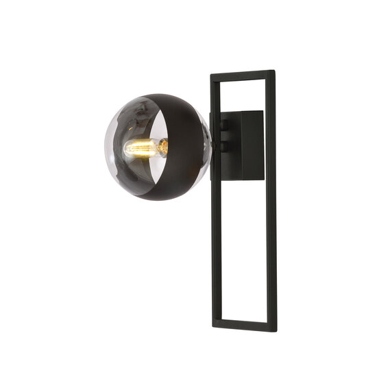Emibig Emibig Roskilde plafón negro con bola de vidrio rayada E14 - Iluminación perfecta para cualquier espacio