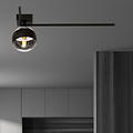 Lampe design élégante Roskilde pour plafond avec ampoule rayée E14