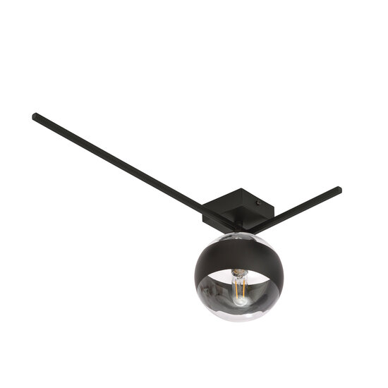Lampe design élégante Roskilde pour plafond avec ampoule rayée E14