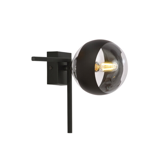 Emibig Emibig Lámpara de diseño pequeña Roskilde para techo con bola de vidrio rayada E14 - Ideal para interiores modernos