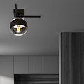 Emibig Emibig Lámpara de diseño pequeña Roskilde para techo con bola de vidrio rayada E14 - Ideal para interiores modernos