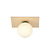Slagelse Scandinavian ceiling lamp gold brass with opal glass ball E14
