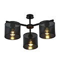Emibig Emibig Gentofte black ceiling lamp with 3 metal shades E27 - Ideal lighting for any space