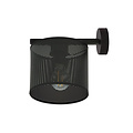Gentofte black wall lamp 1XE27 with metal shade