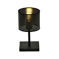Gentofte tafellamp zwart met E27 lamp