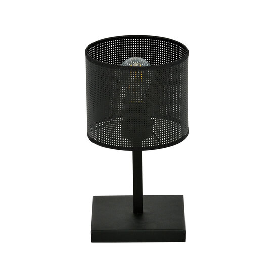 Gentofte tafellamp zwart met E27 lamp