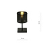 Lámpara de mesa Gentofte negra con bombilla E27