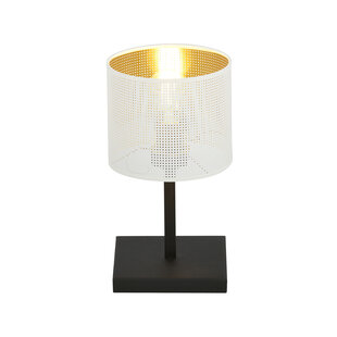 Emibig Gentofte white and black table lamp with E27 bulb