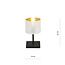 Gentofte white and black table lamp with E27 bulb