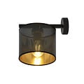 Emibig Emibig Gentofte black and gold wall lamp 1XE27 with metal shade - Ideal for creating a stylish ambiance
