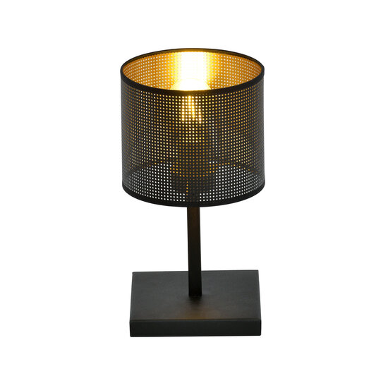 Emibig Emibig Gentofte Gold mit schwarzer Tischlampe mit E27-Glühbirne - Ideal für jeden Raum