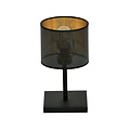 Emibig Emibig Gentofte lámpara de mesa dorada con pantalla negra E27 - Ideal para cualquier espacio