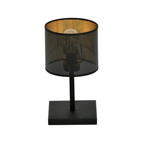 Gentofte gold with black table lamp with E27 bulb