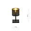 Lámpara de mesa Gentofte dorada con negra con bombilla E27
