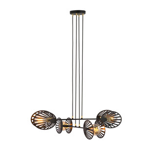Emibig Guldborgsund grande lampe suspendue noire métal 4x E27