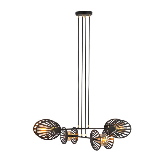 Emibig Emibig Guldborgsund large black hanging lamp metal 4x E27 - Perfect lighting for any space