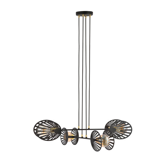 Emibig Emibig Guldborgsund grande lampe suspendue noire métal 4x E27 - Éclairage parfait pour chaque espace
