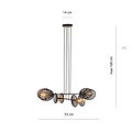 Emibig Emibig Guldborgsund grande lampe suspendue noire métal 4x E27 - Éclairage parfait pour chaque espace