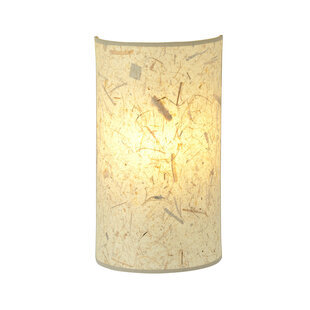 Greve wall lamp in raw textile natural color 1x E14