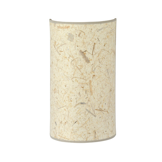 Greve wandlamp in ruwe textiel natuurkleur 1x E14