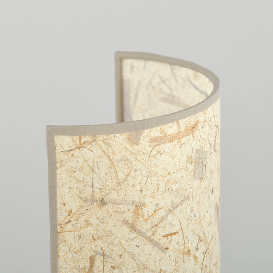 Greve wandlamp in ruwe textiel natuurkleur 1x E14