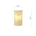 Greve wandlamp in ruwe textiel natuurkleur 1x E14