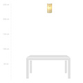Greve wandlamp in ruwe textiel natuurkleur 1x E14