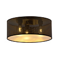Emibig Emibig Skive grande lampe de plafond noire et dorée ronde 3x E27 - Idéale pour un éclairage élégant dans votre maison