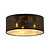 Skive large black and gold ceiling lamp round 3x E27