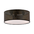 Skive large black and gold ceiling lamp round 3x E27