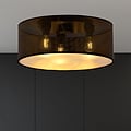 Emibig Emibig Skive grote zwart en gouden plafondlamp rond 3x E27 - Perfect voor een stijlvolle verlichting
