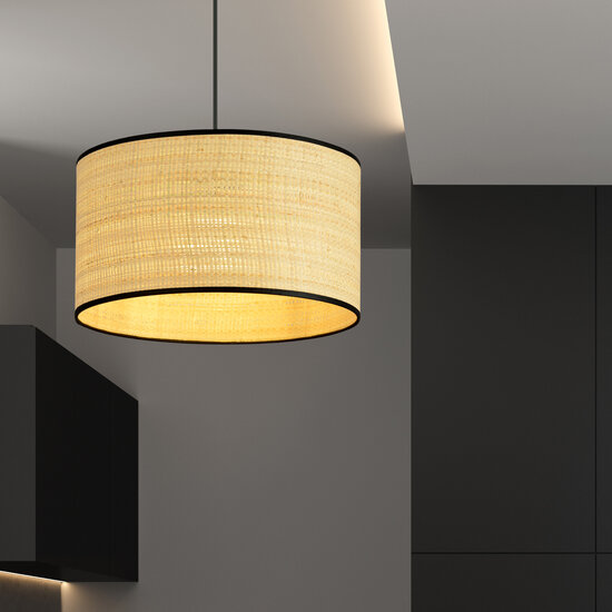 Emibig Emibig Varde lámpara colgante textil redonda 1x E27 - Ideal para crear un ambiente acogedor en tu hogar