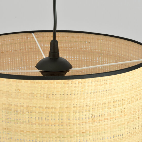 Emibig Emibig Varde enkele ronde textiel hanglamp koker 1x E27 - Perfecte sfeerverlichting voor elk interieur