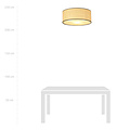 Emibig Emibig Varde large textile ceiling lamp round 3x E27 - Ideal lighting for any space