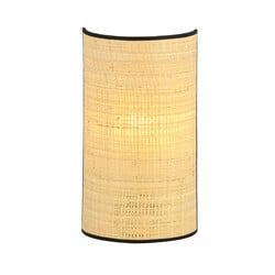 Emibig Varde wall lamp in woven textile natural color 1x E14