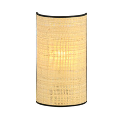 Varde wall lamp in woven textile natural color 1x E14