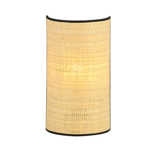 Varde wall lamp in woven textile natural color 1x E14