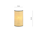 Varde wall lamp in woven textile natural color 1x E14