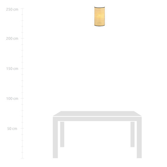 Varde wall lamp in woven textile natural color 1x E14