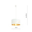 Emibig Emibig Skive lámpara colgante redonda blanca y dorada de metal 1x E27 - Ideal para crear un ambiente elegante en cualquier habitación