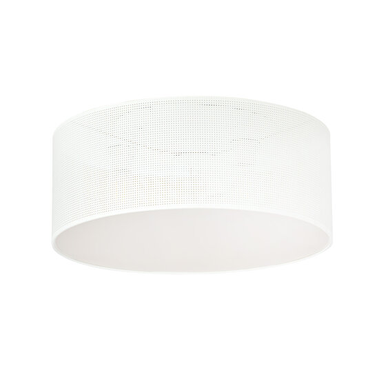 Skive large white and gold ceiling lamp round 3x E27