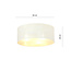 Skive large white and gold ceiling lamp round 3x E27